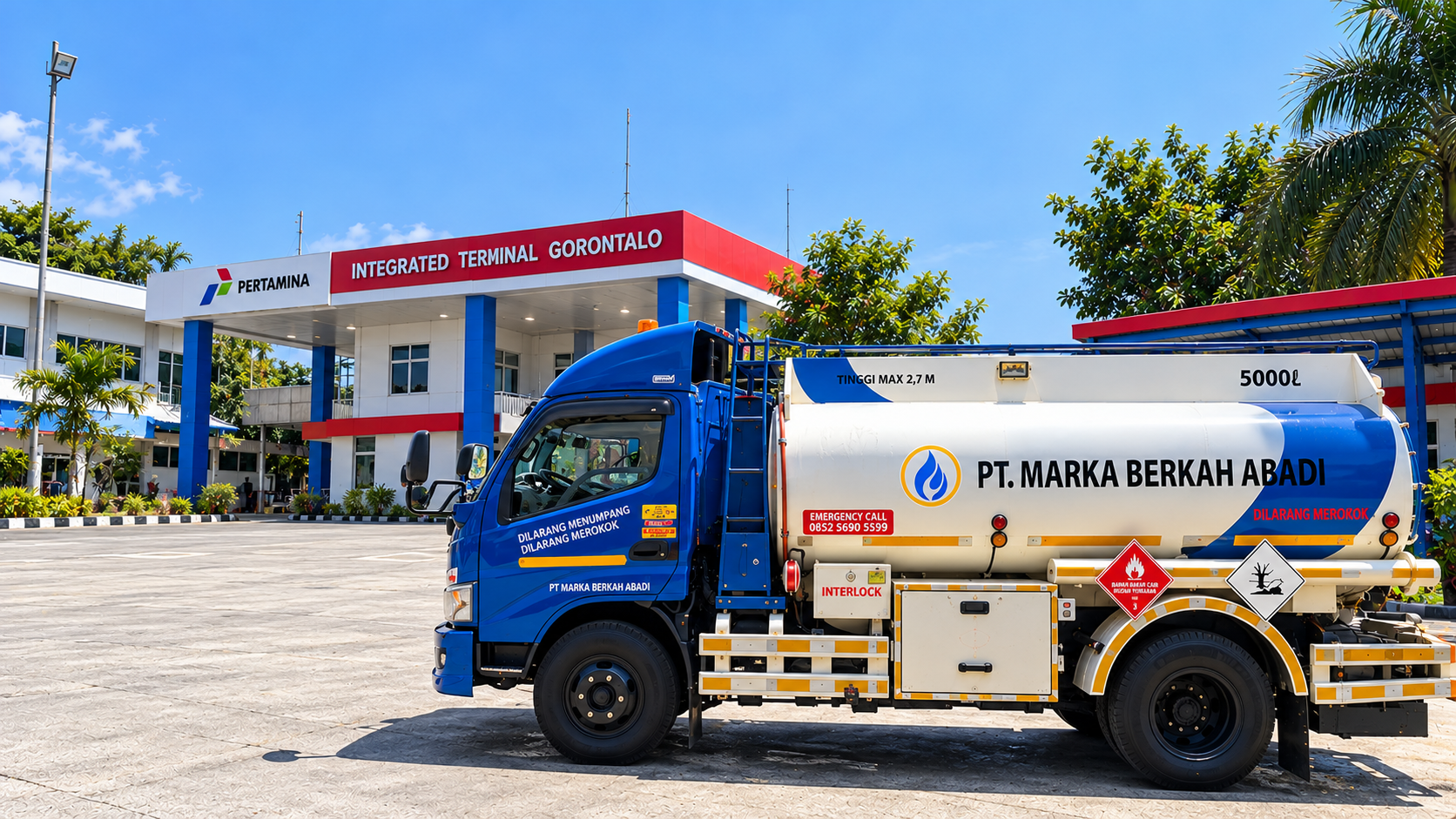 Armada truck tangki PT. Marka Berkah Abadi